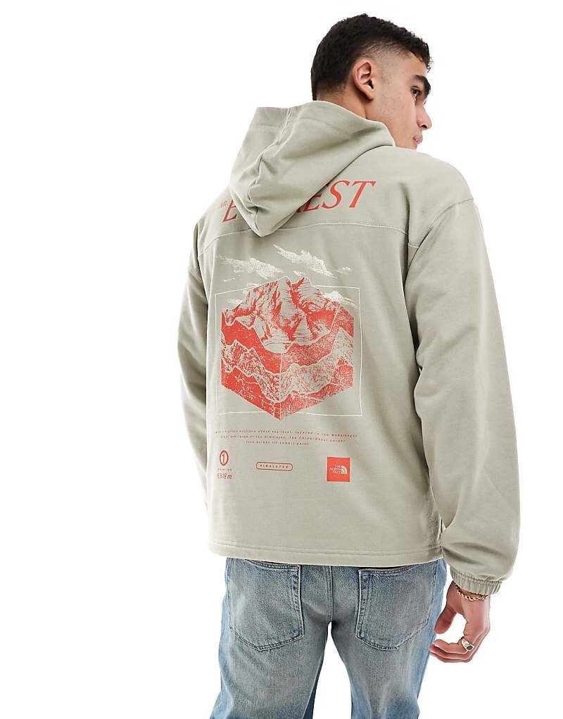 

Худи серого цвета с графическим принтом на спине The North Face Axys