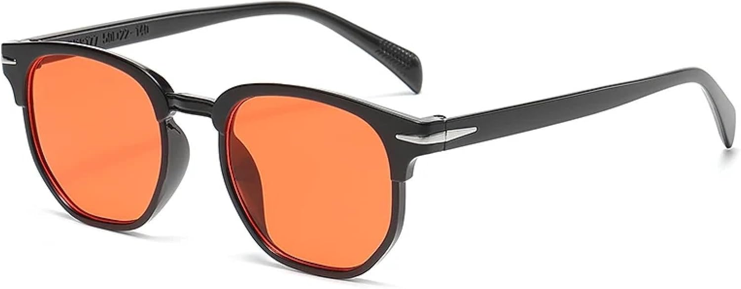 

Солнцезащитные очки с защитой от УФ-излучения UV400 | Овальная черная легкая оправа | Для женщин и мужчин, для занятий спортом на открытом воздухе и вождения DSVIGF, Black Red