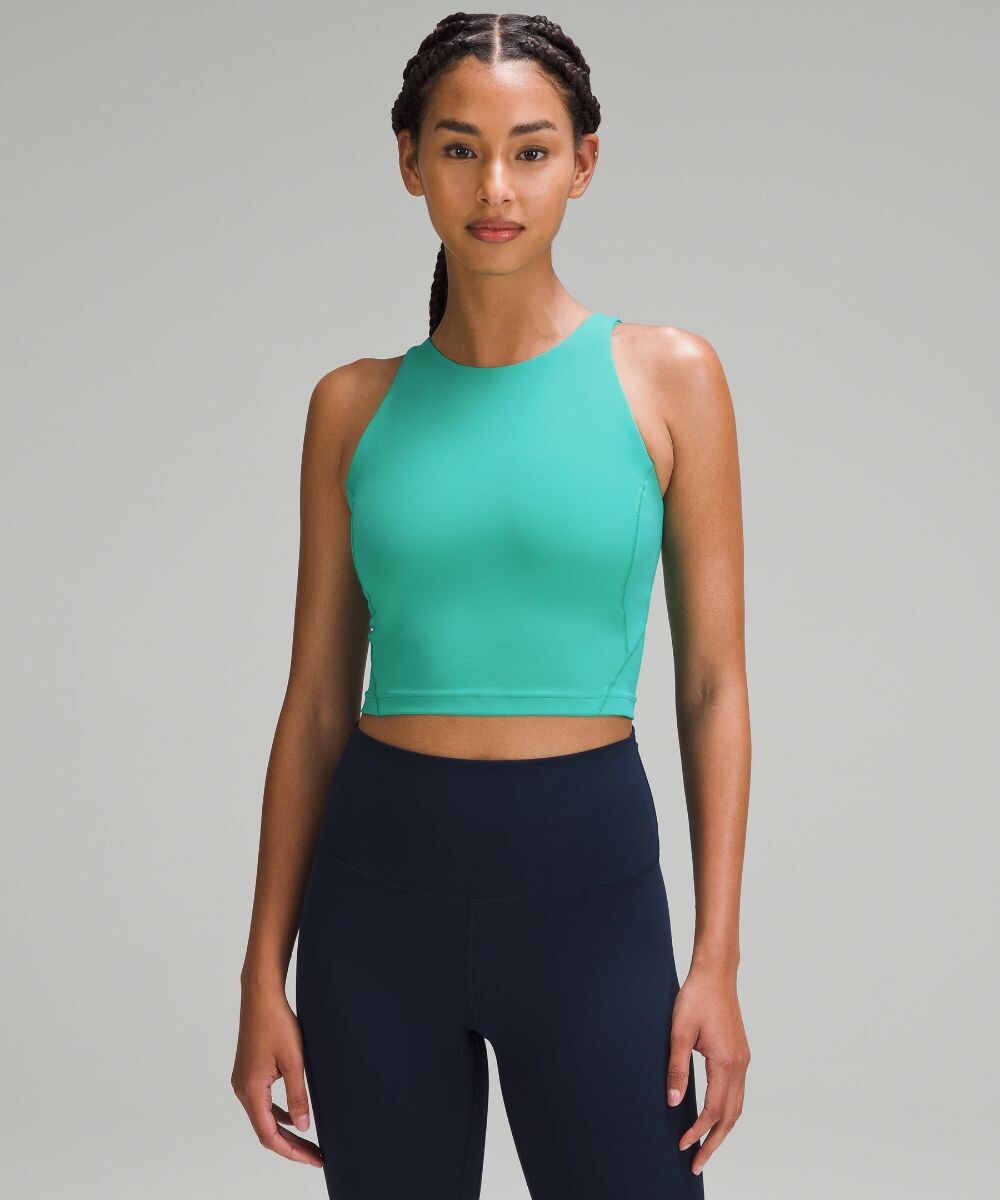 

Майка Align с высоким воротником Lululemon, зеленый