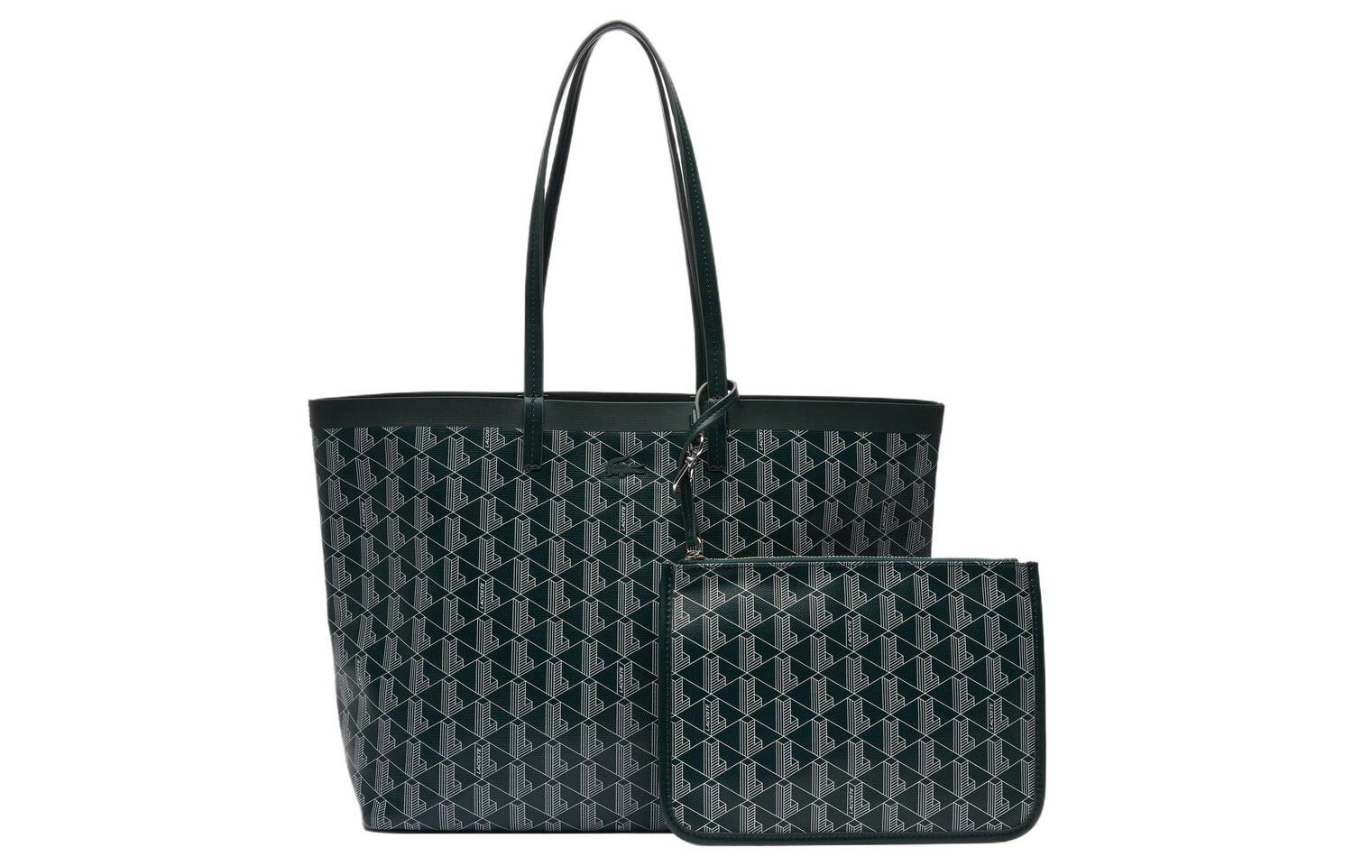 

LACOSTE Женская сумка, Dark green and beige, Зеленый, LACOSTE Женская сумка, Dark green and beige