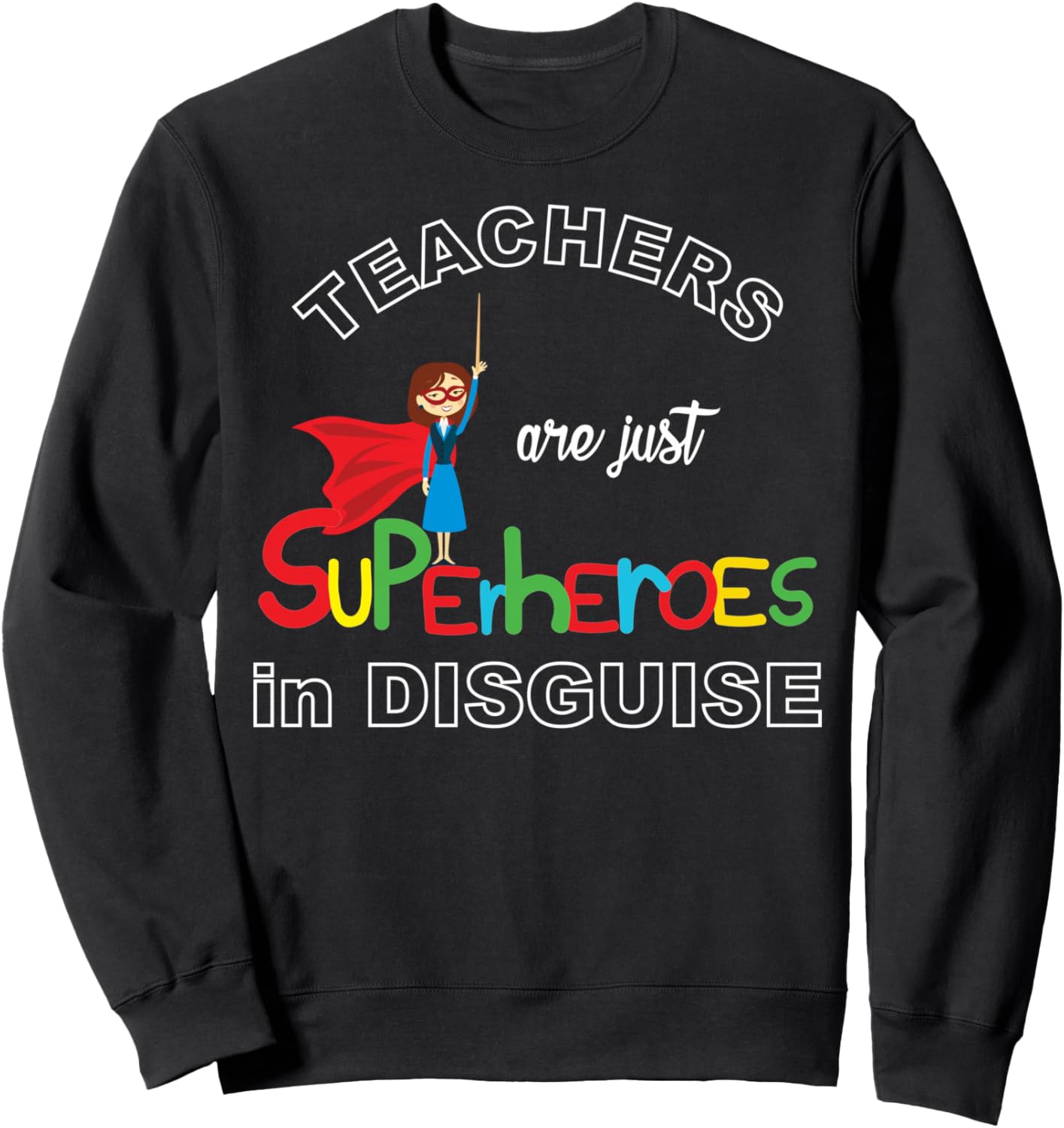 

Учитель - супергерой! Забавная толстовка «Первый день в школе» Teachers Are Superheroes T-Shirt Shop, черный