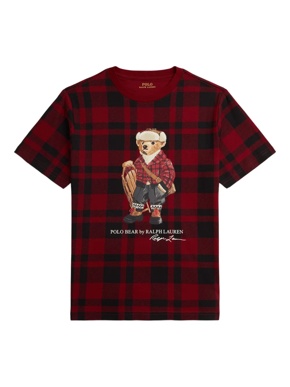 

Футболка в клетку POLO RALPH LAUREN KIDS, красный