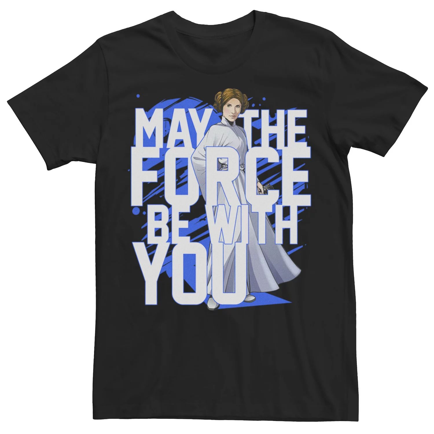 

Мужская футболка с рисунком Force Be With You Princess Leia Star Wars