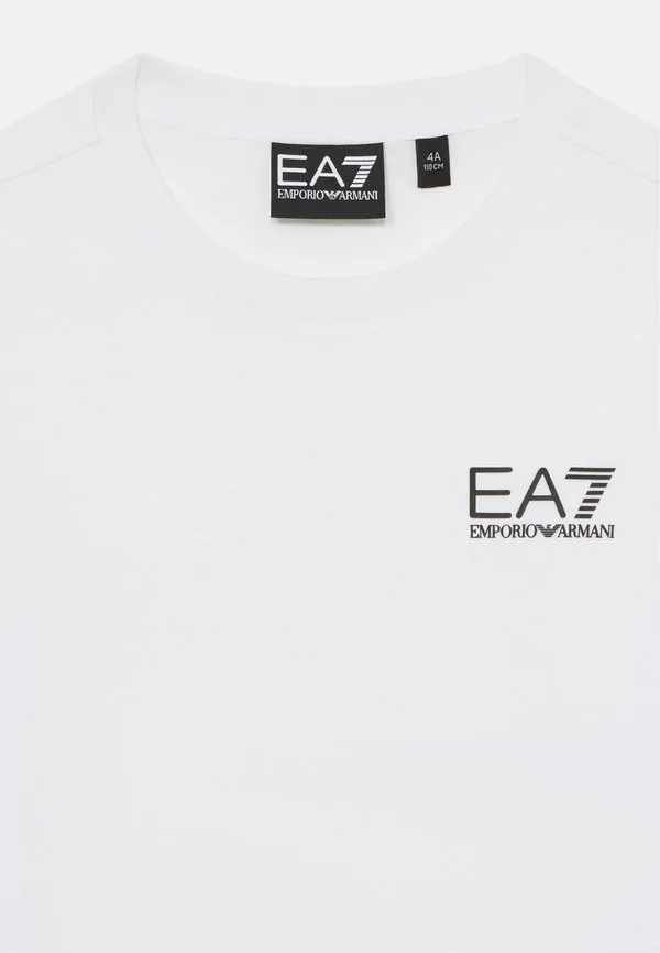 Футболка унисекс с принтом Ea7 Emporio Armani, White — фото 3