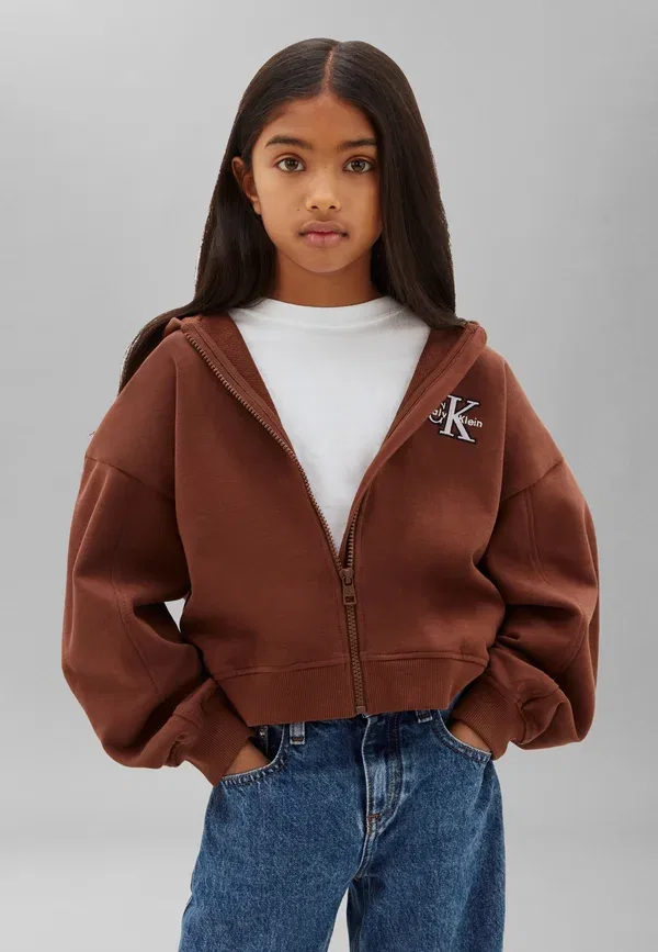 Толстовка на молнии Calvin Klein Jeans, цвет rocky road