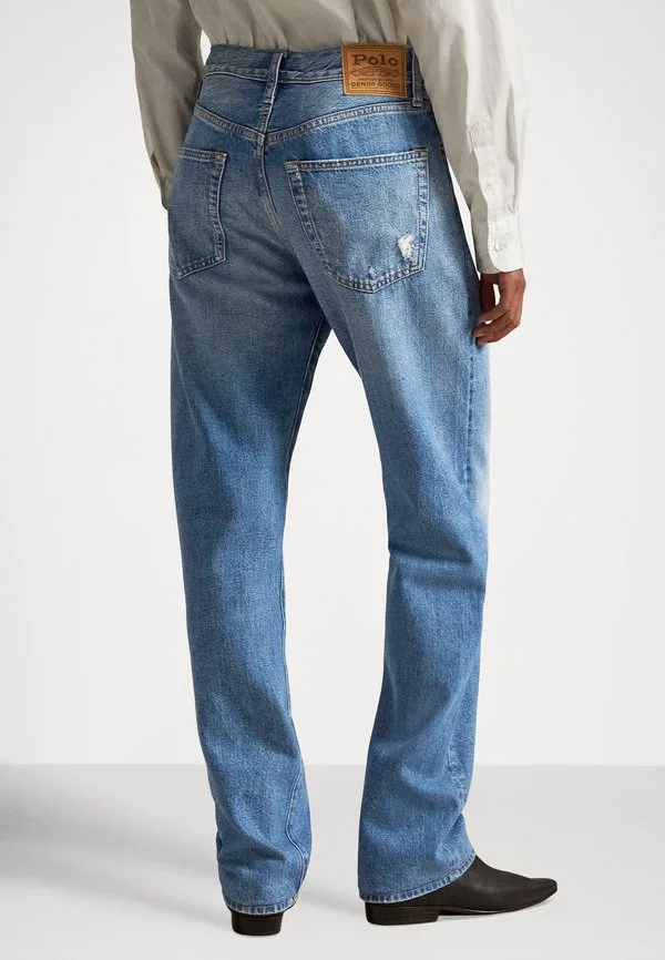 Джинсы с высокой посадкой, свободного кроя, прямого кроя Polo Ralph Lauren, Lebec Wash — фото 3