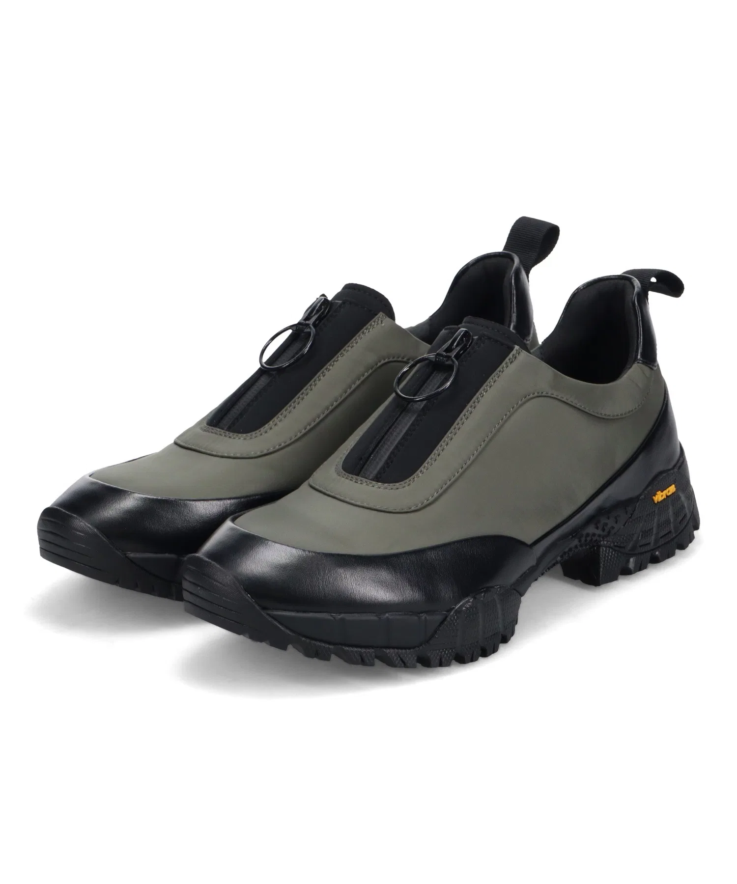 Мужские кроссовки с центральной молнией whoop-de-doo на Vibram подошве серые