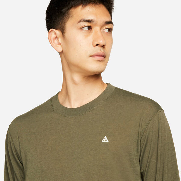 Футболка Dri Fit Acg Logo с длинным рукавом Nike, зеленый — фото 3
