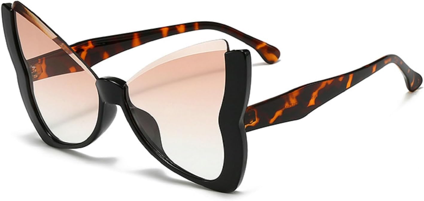 

Солнцезащитные очки Melrose Oversized Butterfly для женщин, модные, роскошные, в винтажном стиле, панк, популярные, с большой оправой, защита от ультрафиолета UV400, модель 68250, Leopard