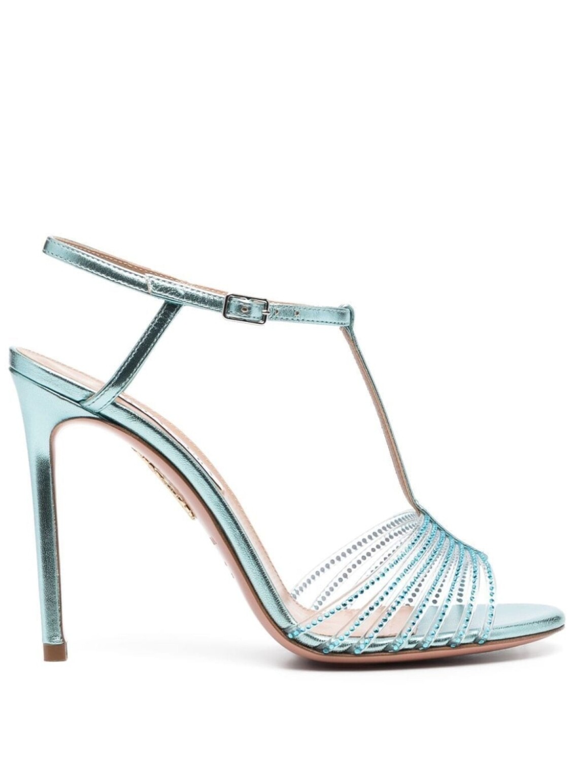 

Aquazzura босоножки Amore Mio 105 с кристаллами, синий