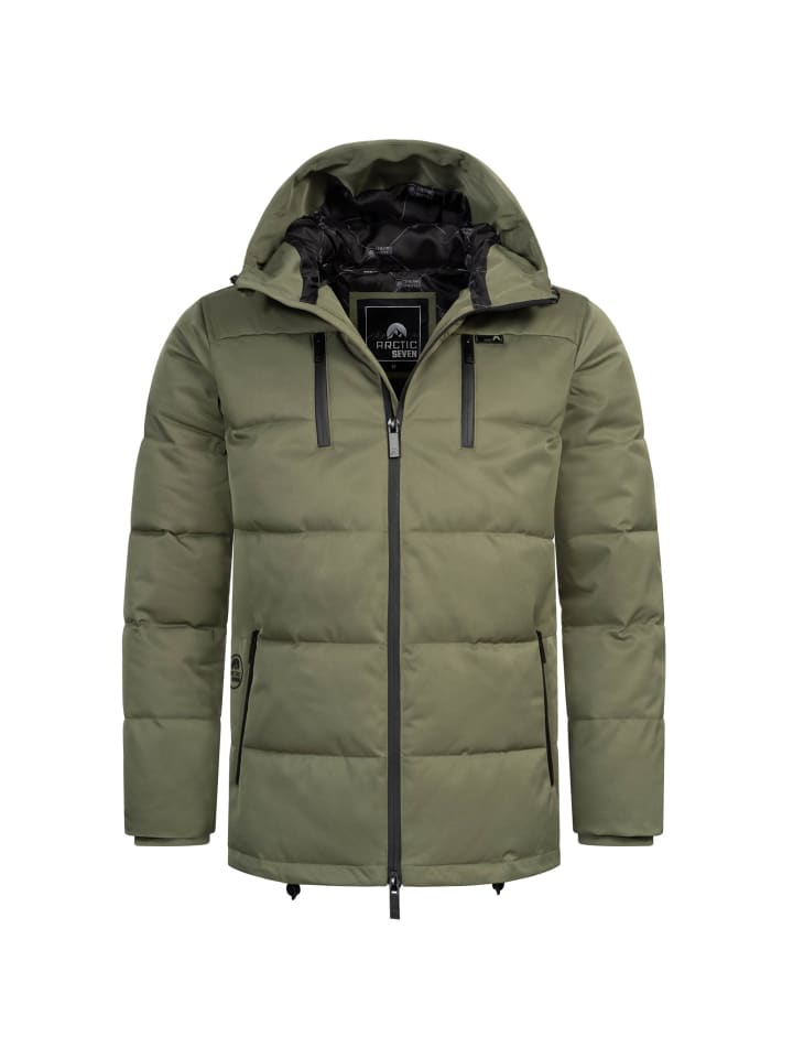 

Зимняя куртка AS-455 в цвете Темно-оливковый Arctic Seven