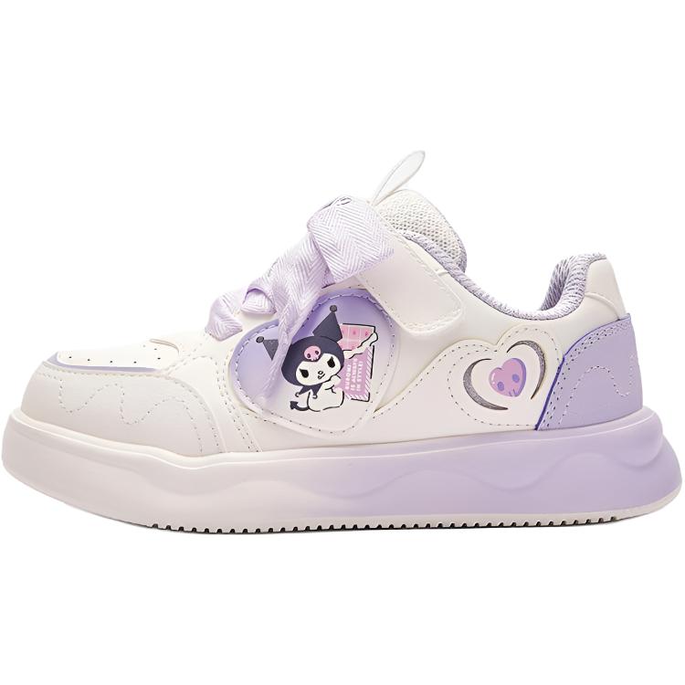 

Детские кроссовки для скейтбординга Sanrio x Puff Series с противоскользящим покрытием, износостойкие, дышащие, с низким верхом BALABALA, белый/фиолетовый