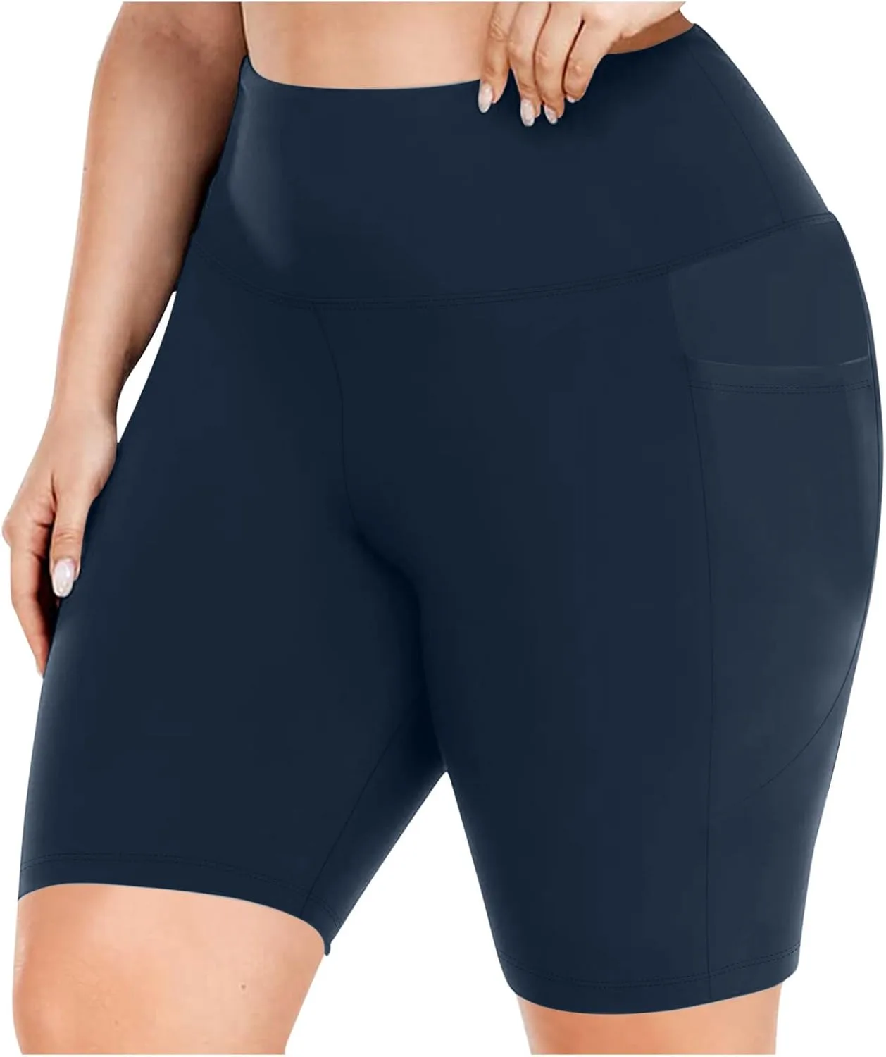 

Женские шорты Bermuda Plus Size High Rise с карманом OSFVNOXV