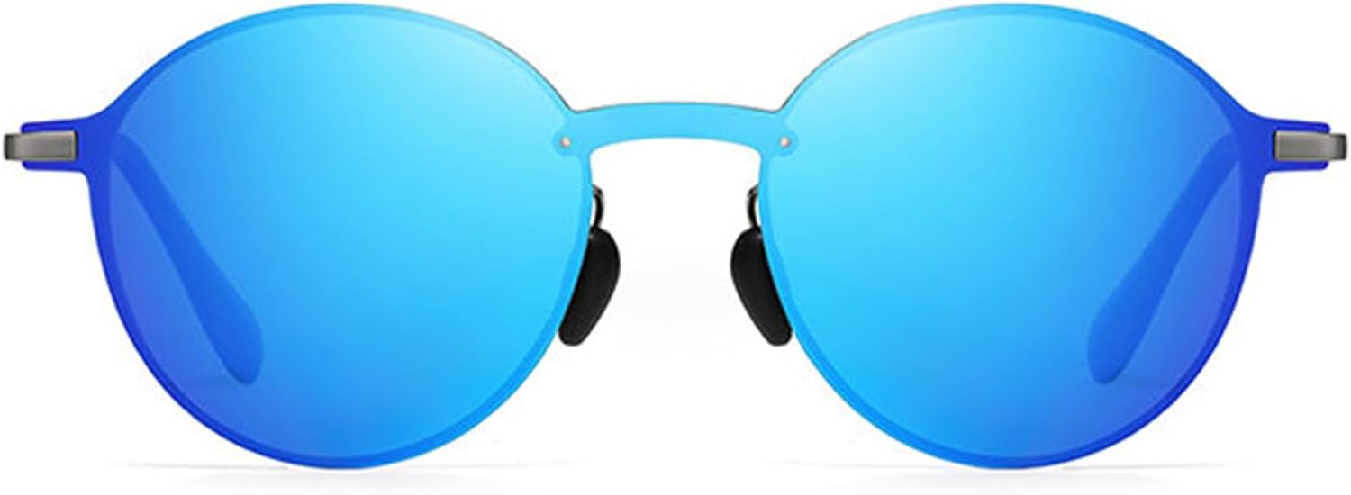 

Солнцезащитные очки Willochra с круглыми поляризованными линзами для женщин и мужчин, модные, в стиле панк, с металлической оправой, классические дизайнерские, с защитой от УФ-излучения UV400, C6