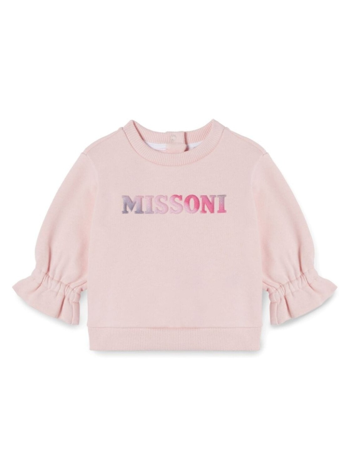 

Missoni Kids хлопковая толстовка с рельефным логотипом, розовый