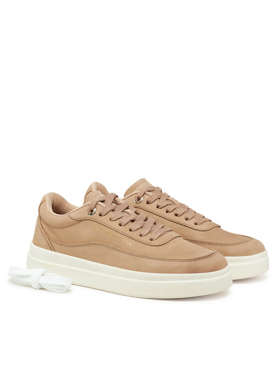 Кроссовки Modern Court Sneaker Nubuck FW0FW08462 Tommy Hilfiger, бежевый — фото 2