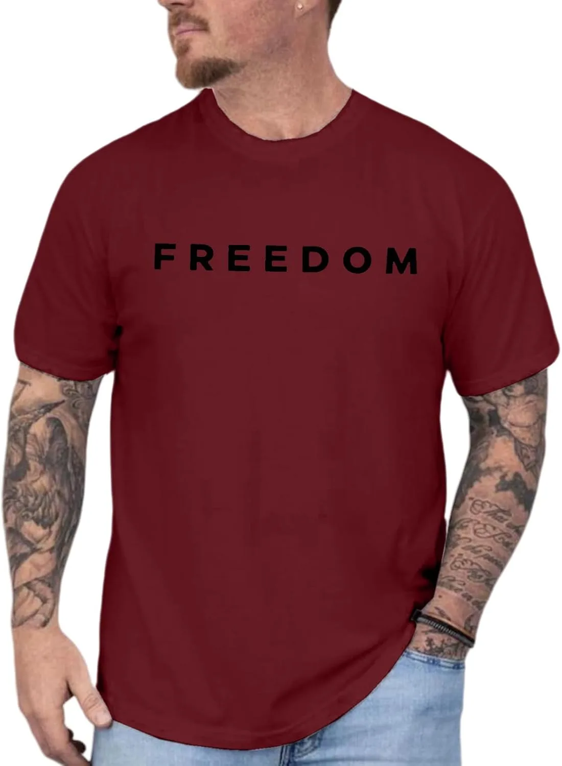 

Футболка мужская Freedom с принтом RSZGSWS