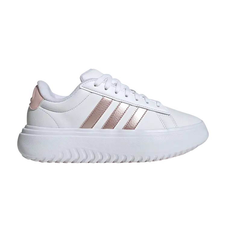 

Кроссовки Wmns Grand Court Platform, цвет White Sandy Pink Metallic