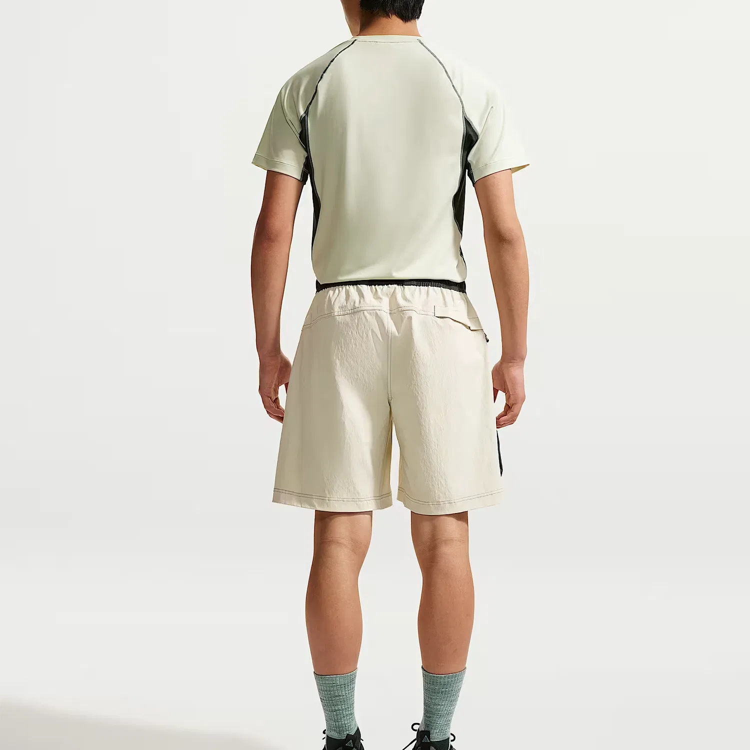 Футболка ACG Wildsee Dri FIT Quick Dry мужская Nike, Sea Glass/Black Cloud Shirt Green/Mountain White — фото 4