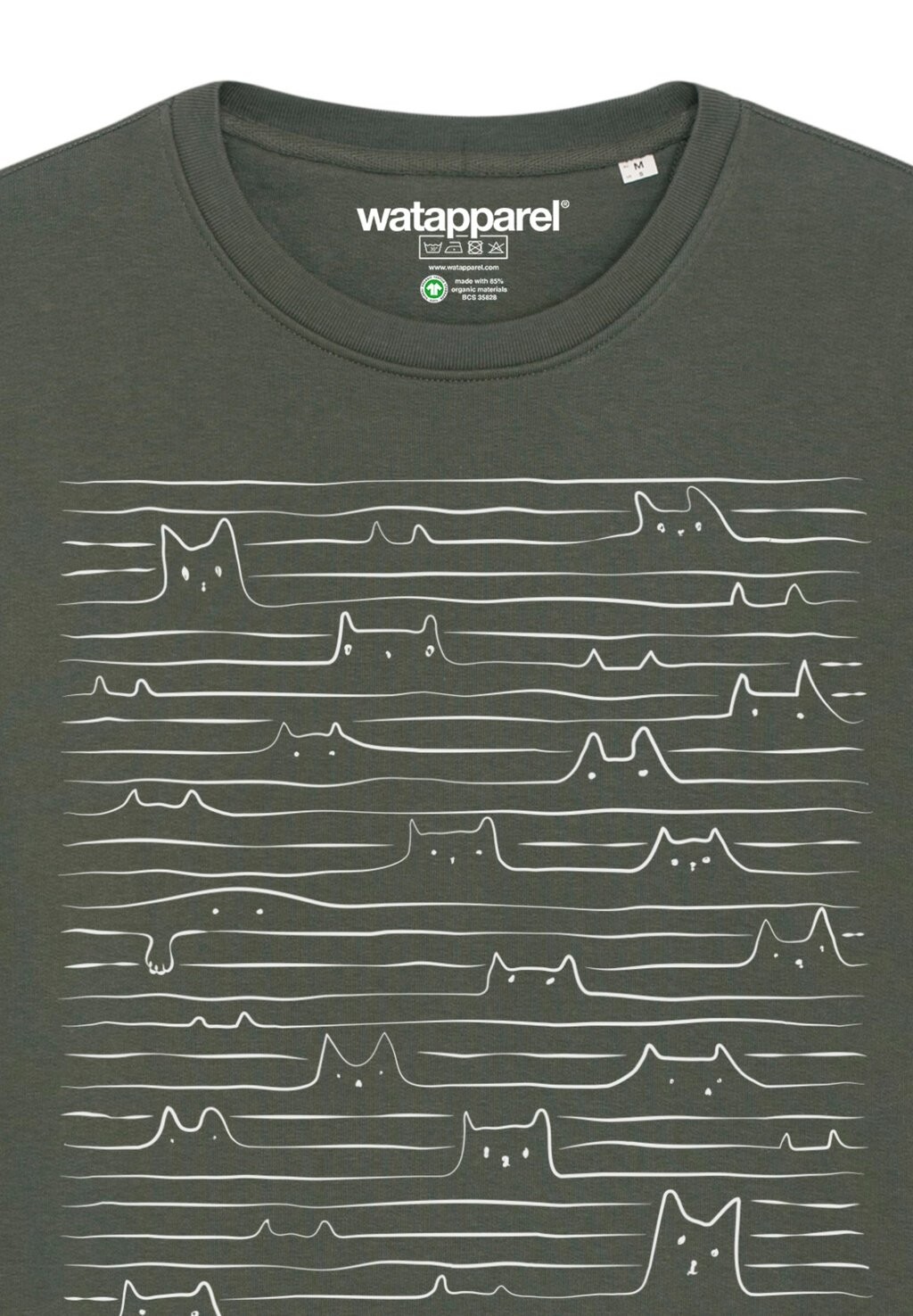 

Толстовка CATS watapparel, хаки