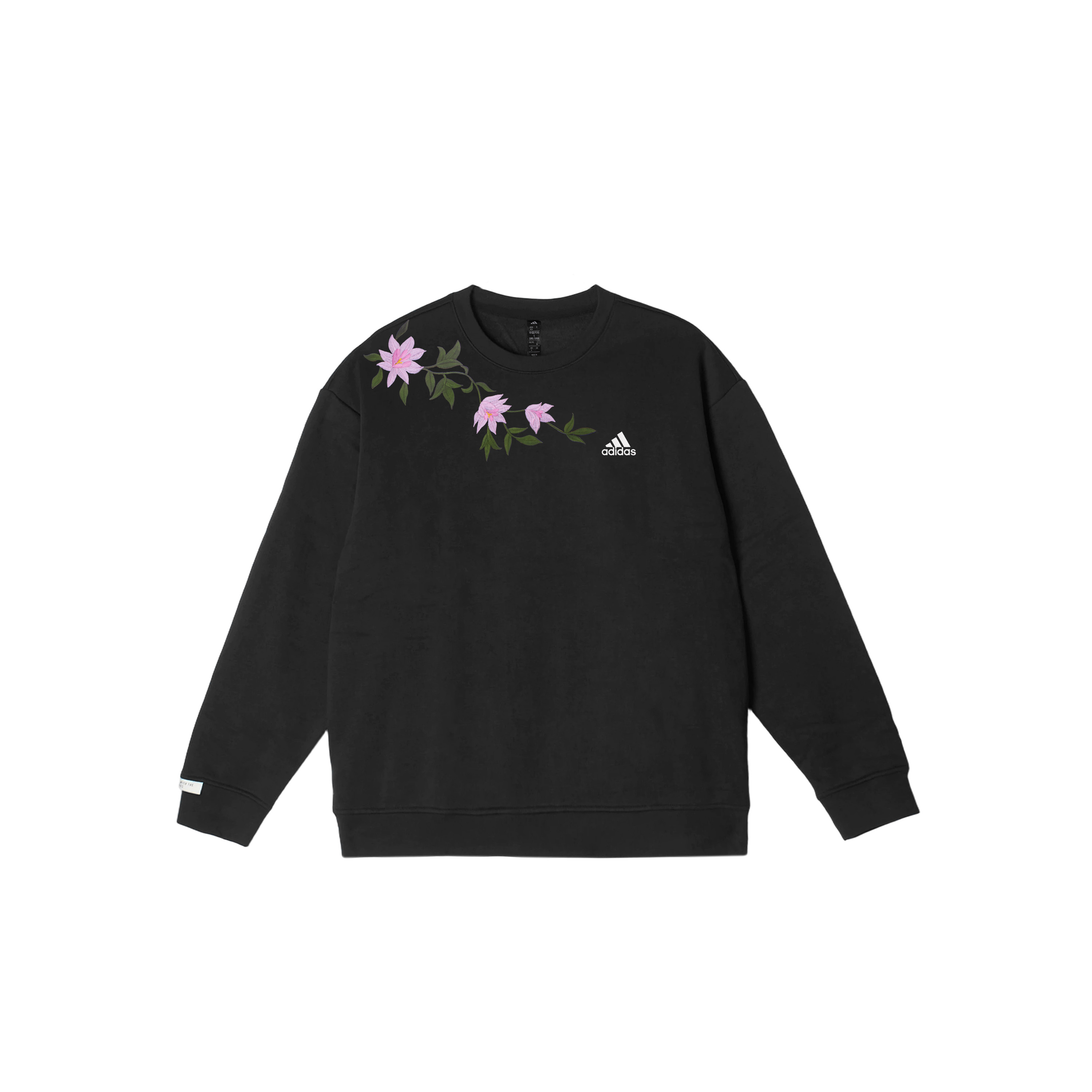 

Adidas Толстовки LABEL унисекс, черные, с круглым вырезом, средней толщины