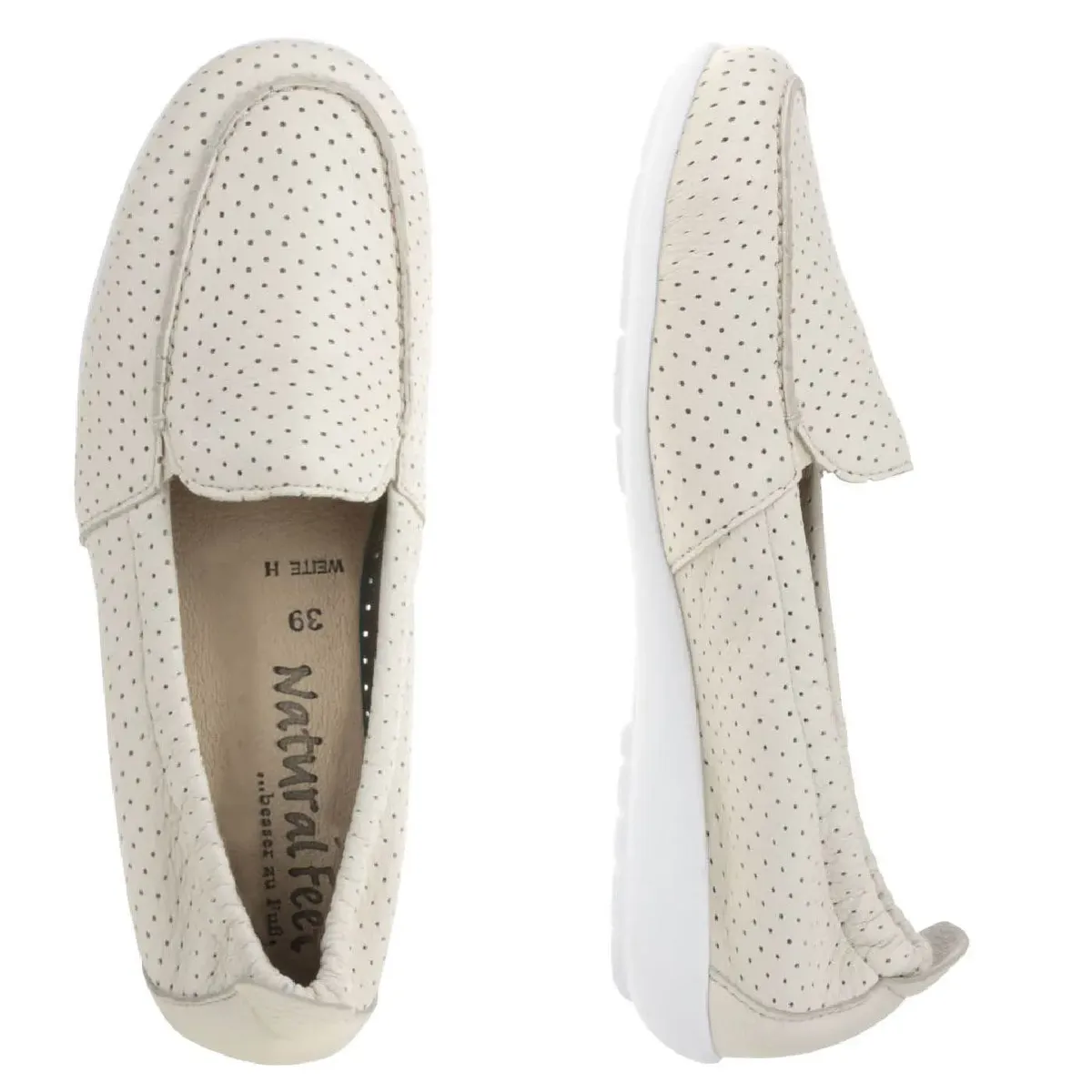 Мокасины Natural Feet "Adela", на ударопрочной подошве, бежевый — фото 4