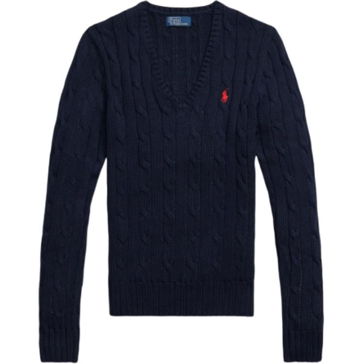 

Джемпер с v-образным вырезом и длинными рукавами Polo Ralph Lauren, синий