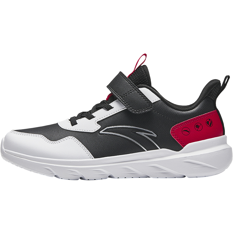 

Antakids Легкие амортизирующие кроссовки low top для детей черно-белые/classic red подростковые