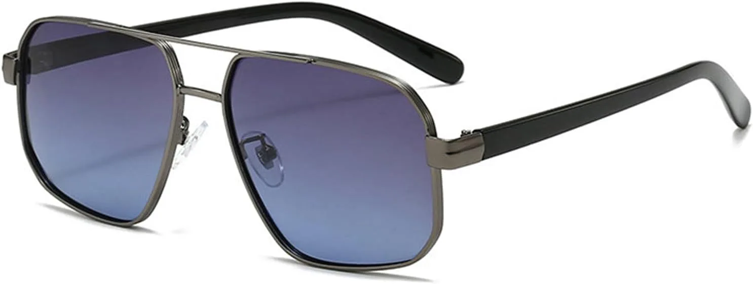 

Солнцезащитные очки Willochra Retro Square Pilot для женщин и мужчин, роскошные, в стиле 70-х, классические, с двойной перемычкой и металлическим каркасом, C3