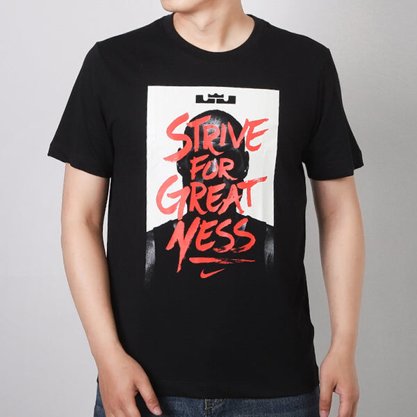 Футболка Nike LeBron James Printing Basketball Sports Quick Dry Black, черный — фото 4