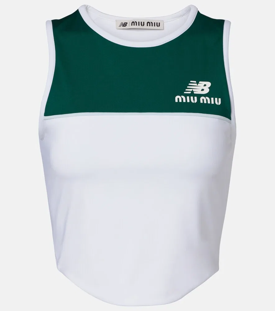 Майка-джерси New Balance Miu Miu, белый