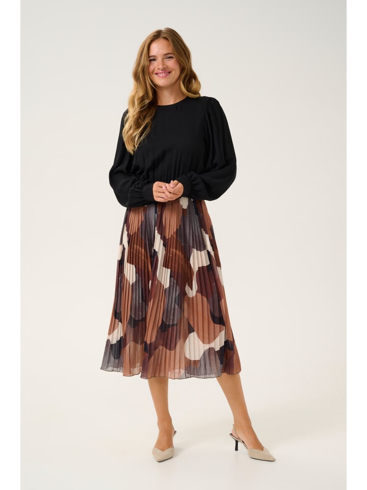 

CULTURE Трикотажное платье CUcarly свободного кроя, цвет Black Art