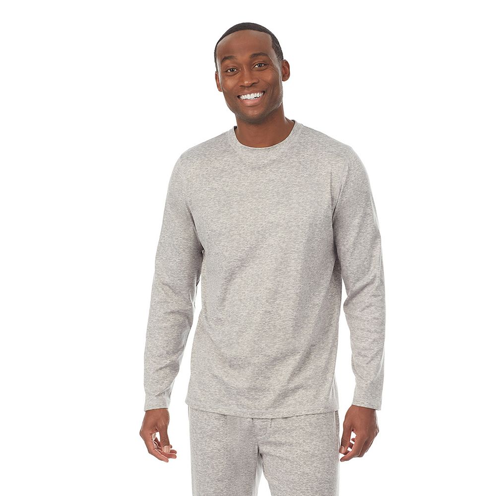 

Футболка для сна с круглым вырезом и длинными рукавами Big & Tall Cuddl Duds Far Infrared, цвет Gray Heather