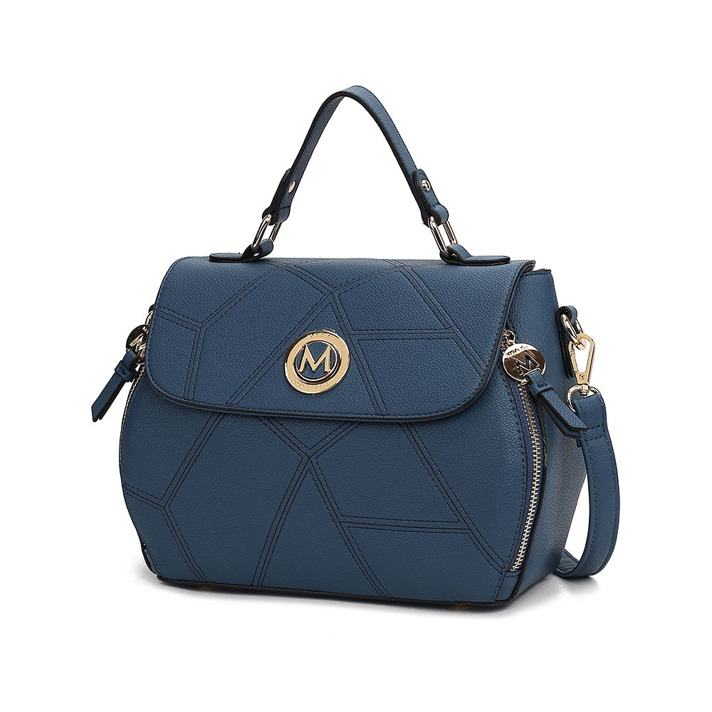 

Женская сумка-портфель из веганской кожи Clementine от Mia K MKF, темно-синий