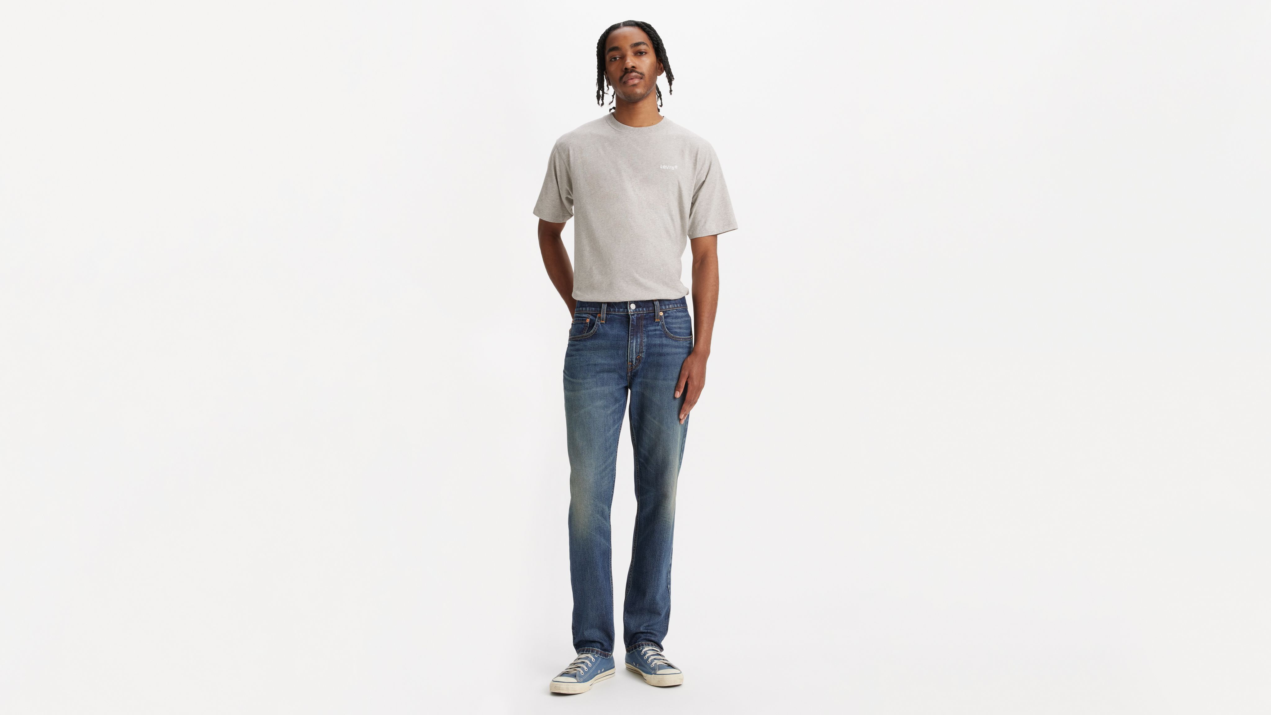 

502 Зауженные мужские джинсы Levi's, цвет Future Self - Dark Wash - Stretch