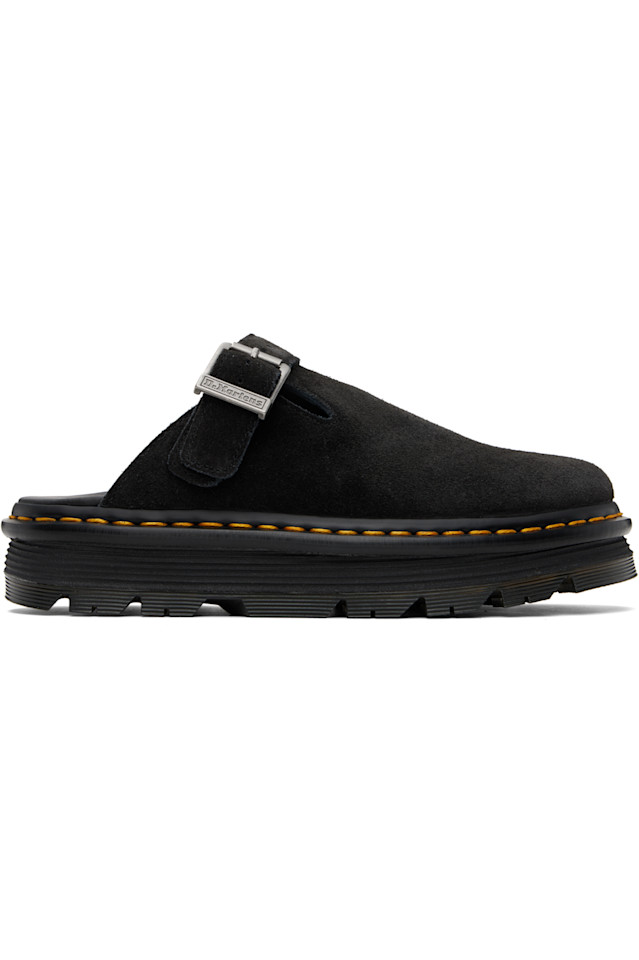 

Zebzag замшевые повседневные лоферы на платформе с открытой пяткой Dr. Martens, черный