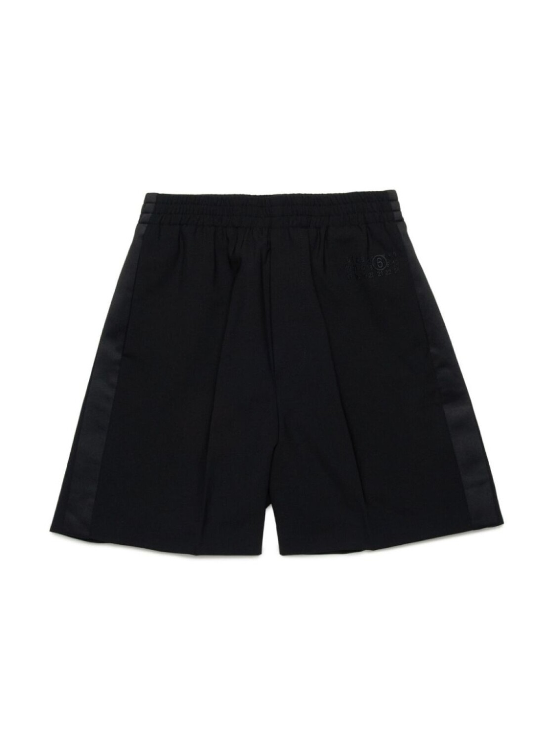 

MM6 Maison Margiela Kids шорты с вышивкой, черный