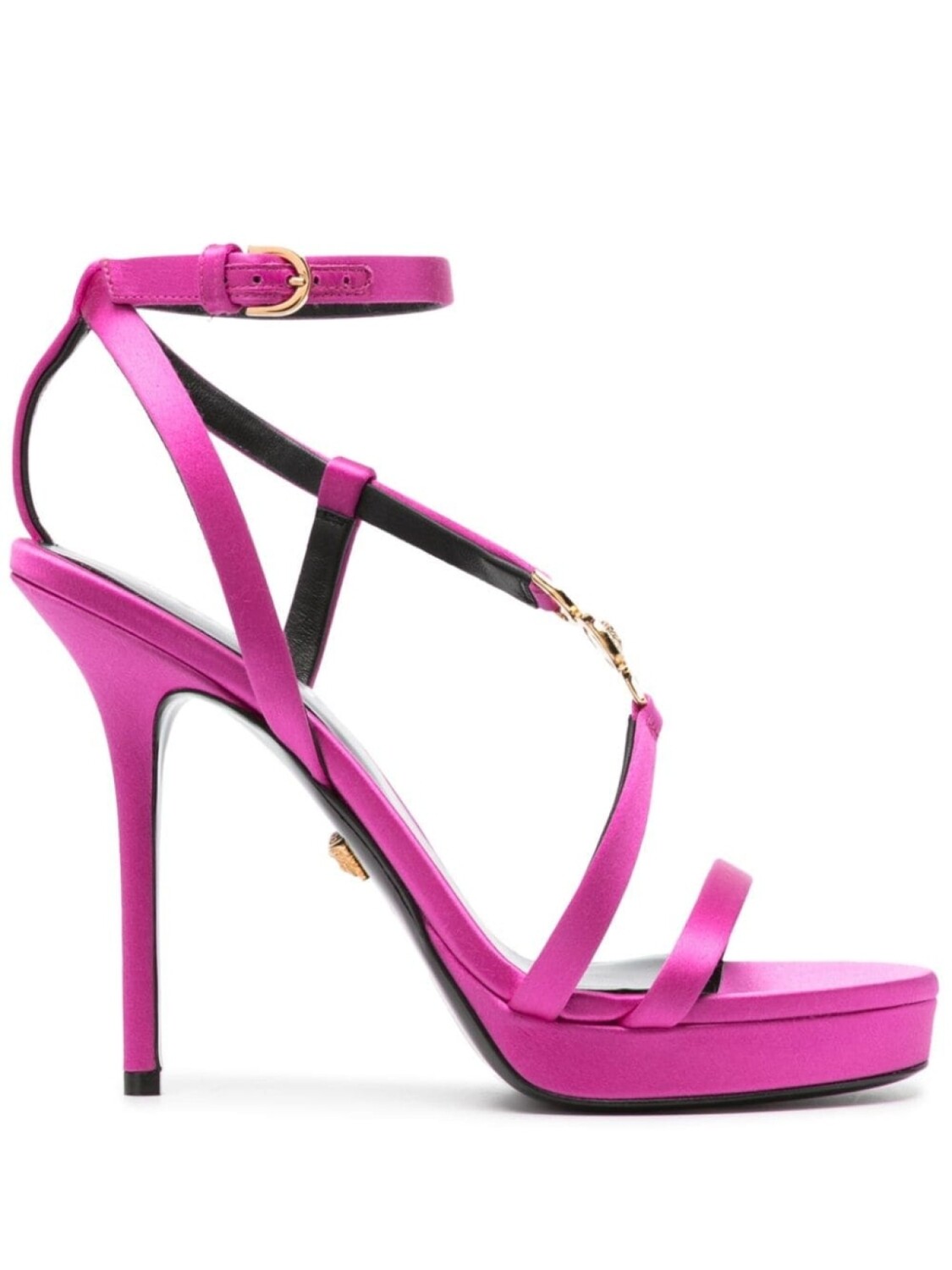 

Versace атласные босоножки Medusa 110, розовый