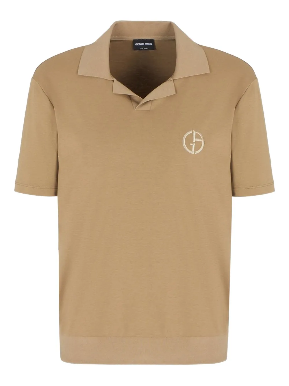 

Футболка с вышитым логотипом GIORGIO ARMANI, нейтральный