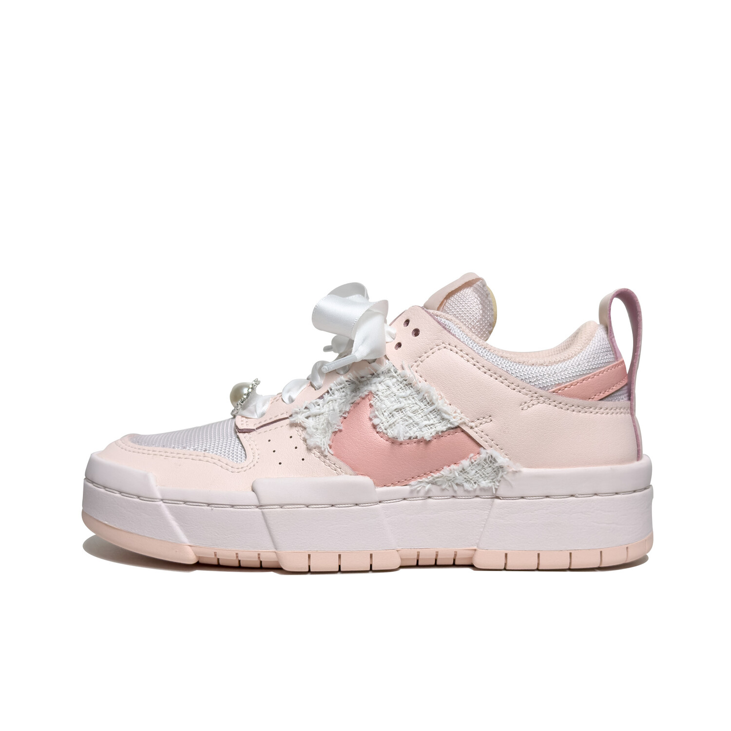

Кроссовки Nike Dunk Disrupt Skateboarding Shoes Women's Low-top Pink/white, розовый