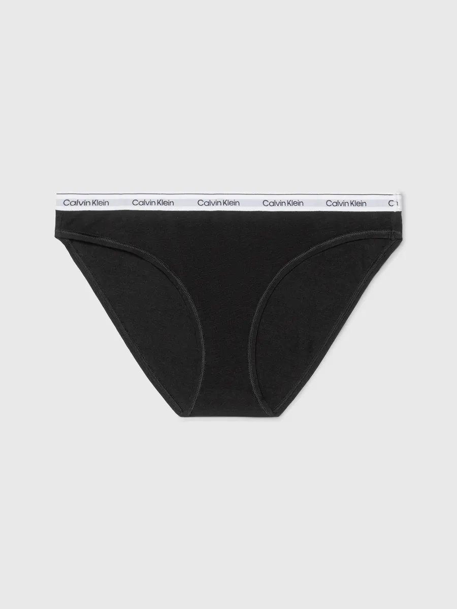 Трусики бикини Calvin Klein Underwear "BIKINI (LOW-RISE)", с логотипом на поясе, черный — фото 4