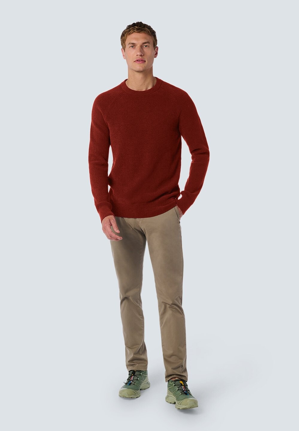 

Джемпер ROUND NECK STRUCTURE AND SUPER SOFT TOUCH NO EXCESS, красный