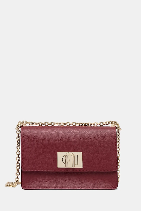 

Кожаная сумочка 1927 года Furla, бордовый