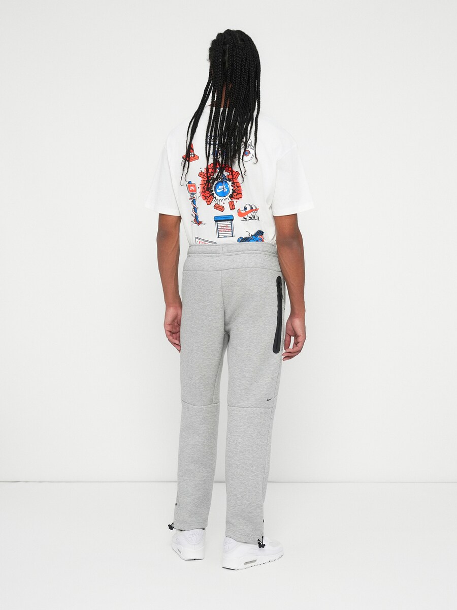 Обычные брюки Nike Sportswear TECH FLC, светло-серый — фото 4