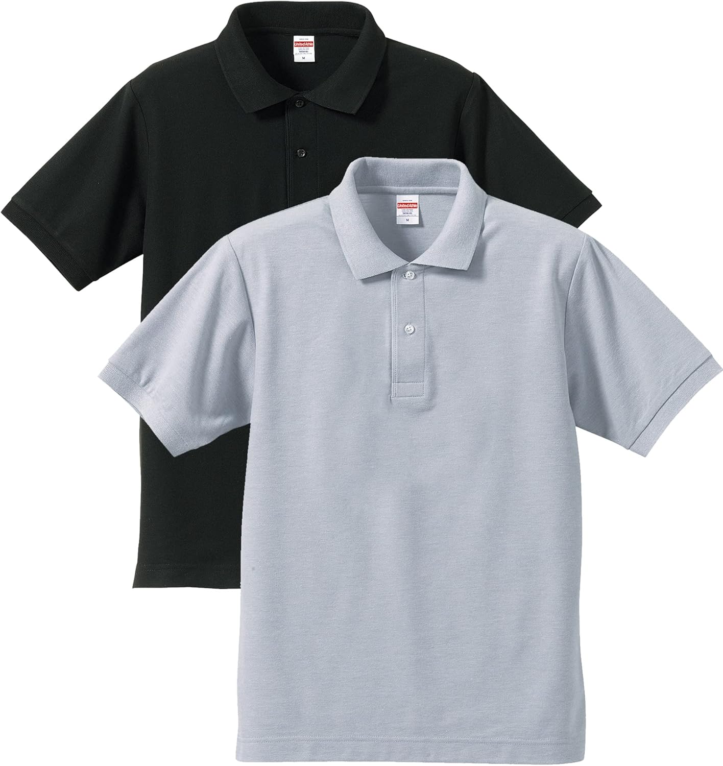 

Мужская поло-рубашка United Athle 505001 Dry Kanoko Utility, 5,3 унции, черный/серый