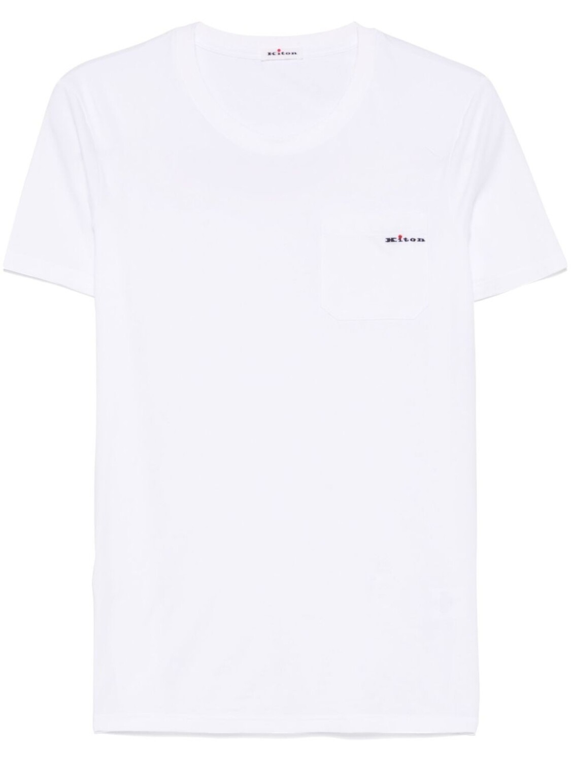 

Kiton футболка с вышитым логотипом, белый
