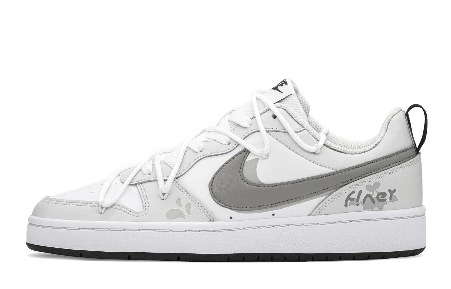 

Кроссовки Nike Court Borough Skateboard Shoes Women's Low-Top White Gray