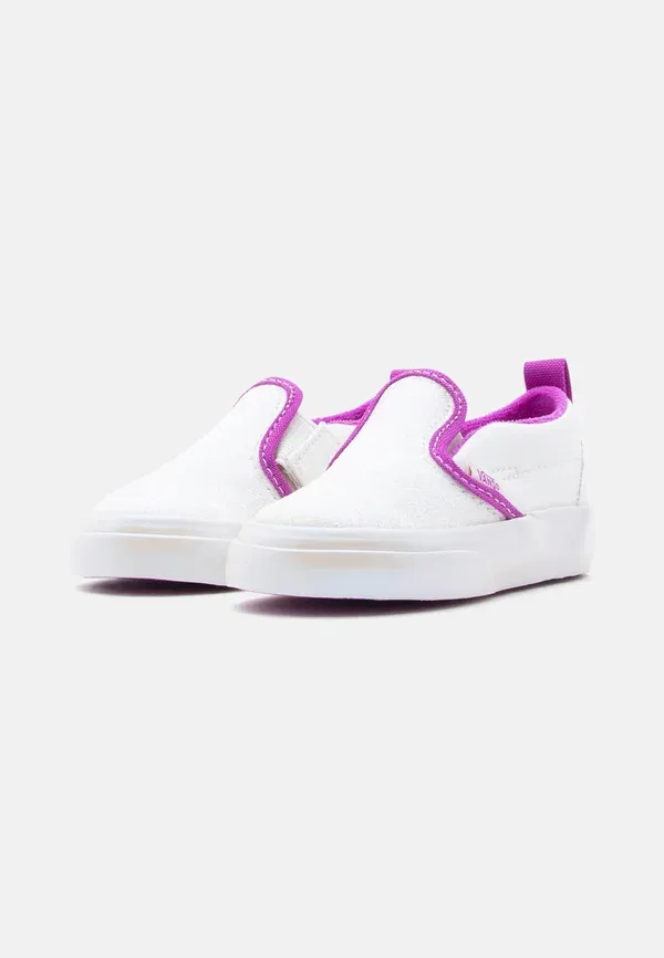 Слипоны Vans, Glitter Pearl White/Purple, белый с блестками/фиолетовый — фото 2