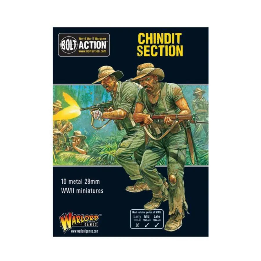 

Британская секция чиндитов, Bolt Action - British Chindits (28mm)