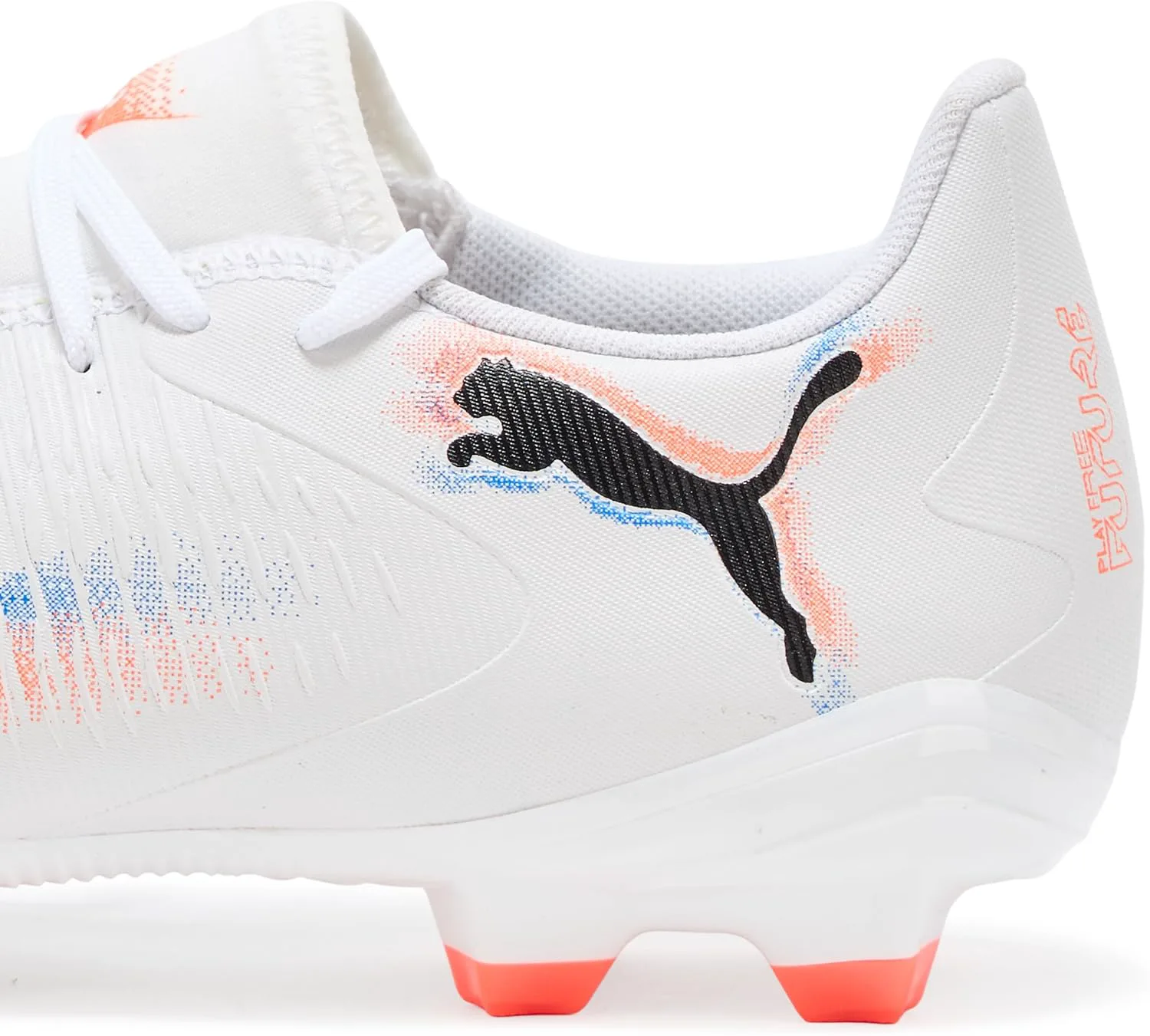 Мужские футбольные бутсы Puma Future Play Firm Ground, искусственная поверхность, белый/черный/красный — фото 4